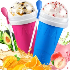 Reusable Squeeze Slushy Cup – DIY Frozen Drink Maker