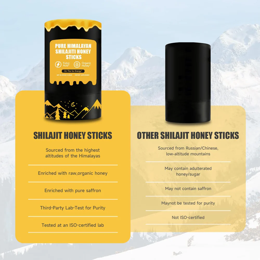Pure Himalayan Shilajit Honey Sticks for Natural Energy - Image 6