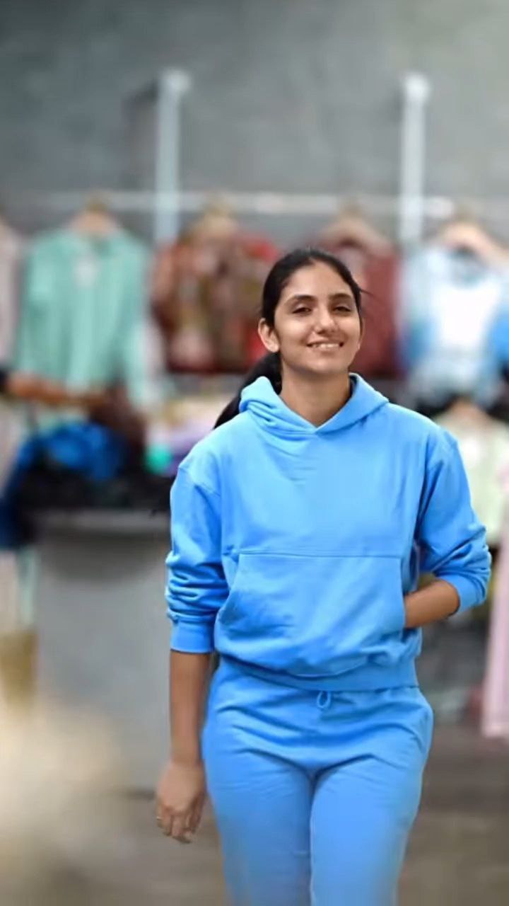 Women’s Solid Hoodie Co-Ord Set - Image 3