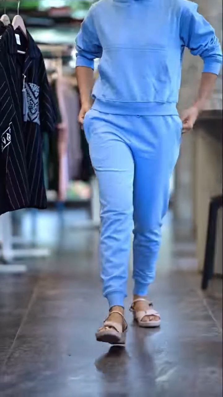 Women’s Solid Hoodie Co-Ord Set - Image 4