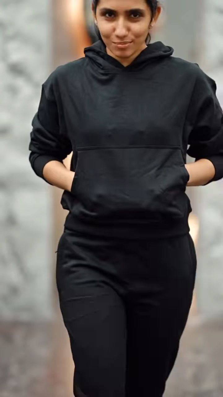 Women’s Solid Hoodie Co-Ord Set - Image 5