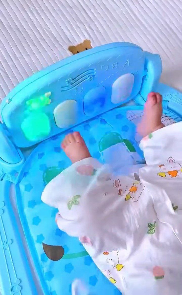 Baby Activity Play Gym Mat with Hanging Toys - Image 2