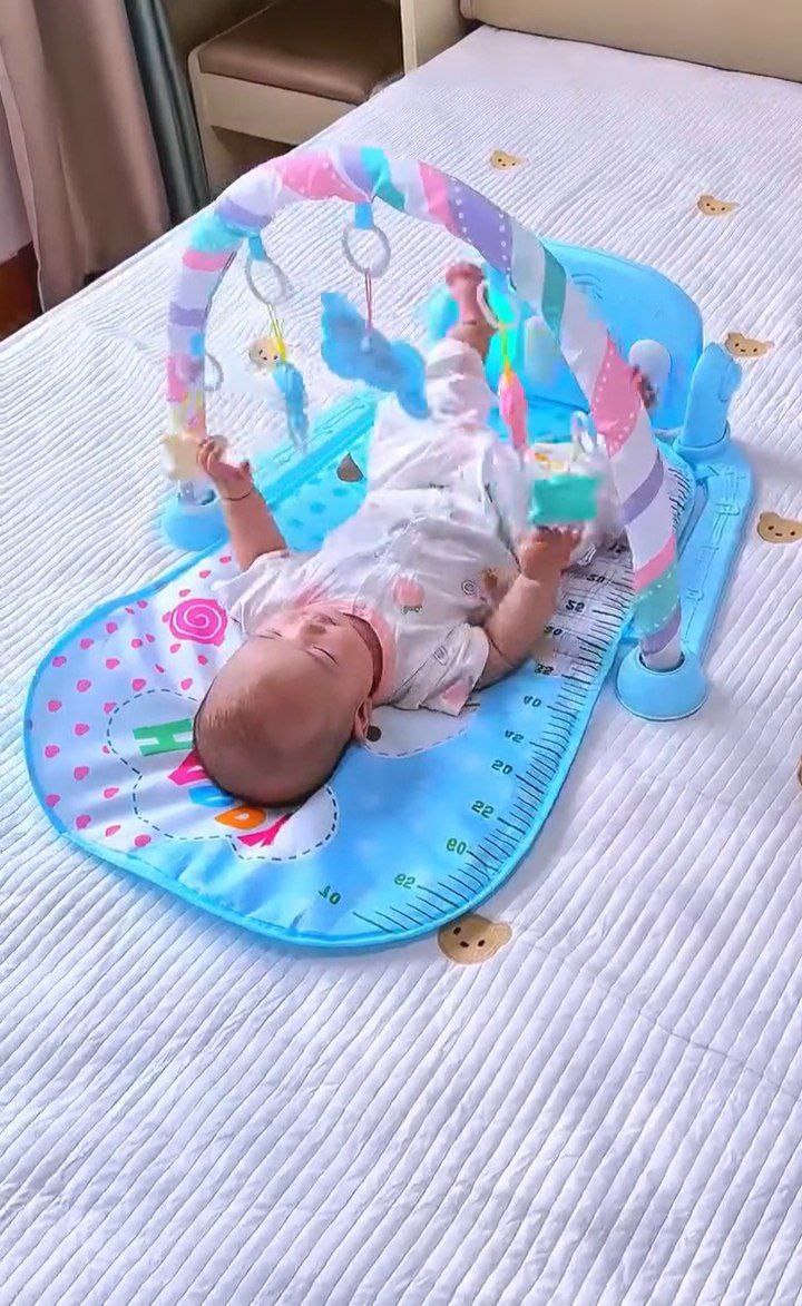 Baby Activity Play Gym Mat with Hanging Toys