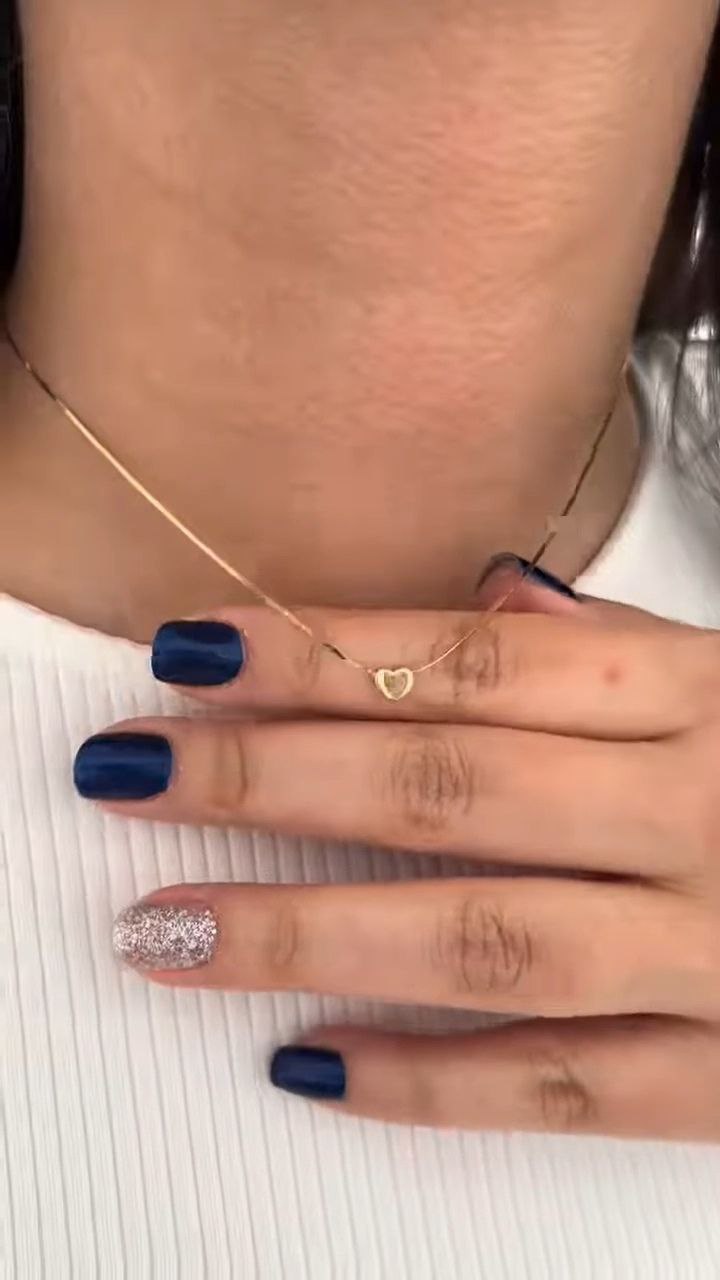 Layered Heart Charm Chain Necklace for Women - Image 3