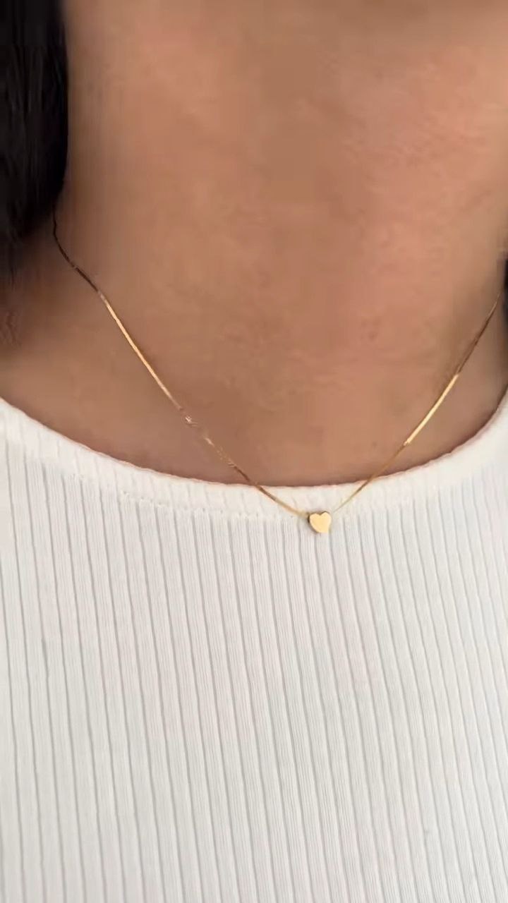 Layered Heart Charm Chain Necklace for Women - Image 4