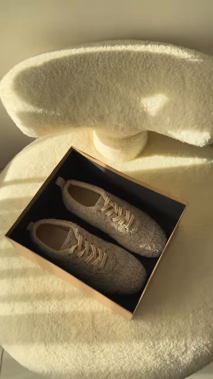 Cozy Knit Lace-Up Indoor Shoes – Soft & Warm Comfort - Image 4