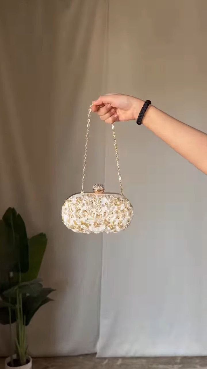 Crystal Beaded Mini Handbag - Image 3