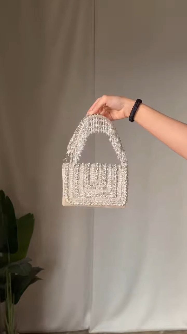 Crystal Beaded Mini Handbag