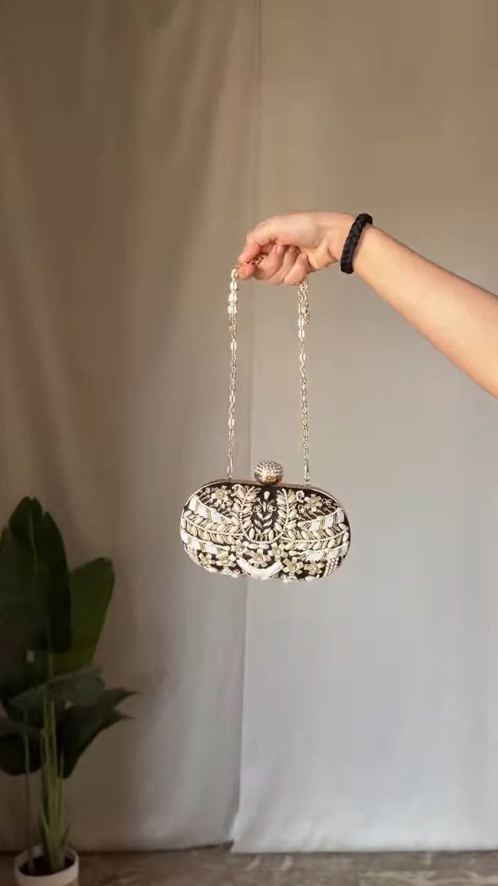 Crystal Beaded Mini Handbag - Image 5